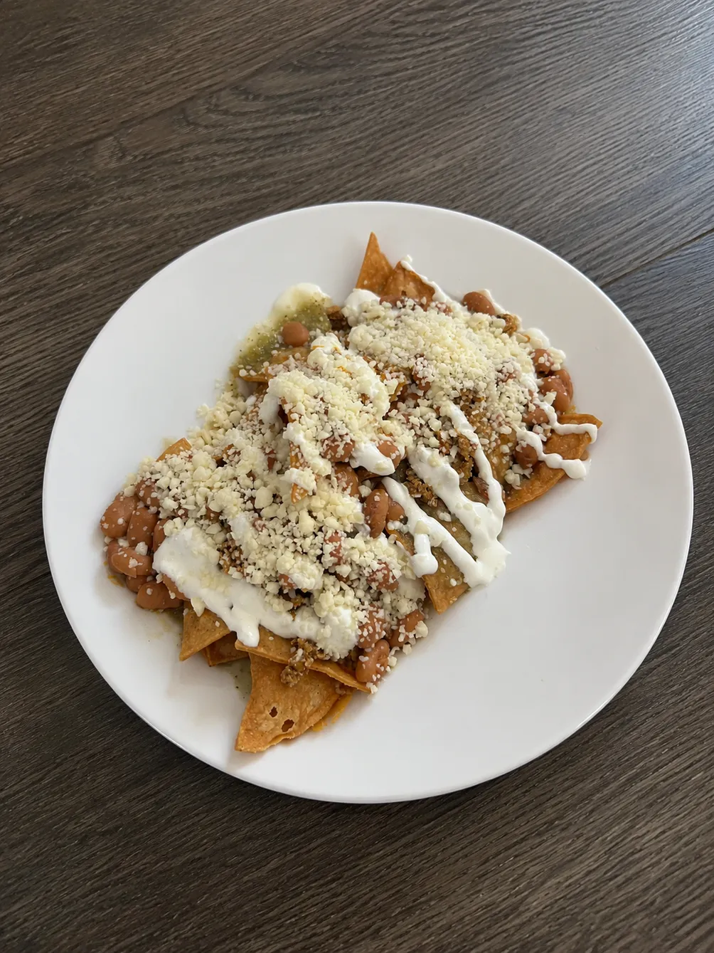 Authentic Mexican chilaquiles at El Cafesito By Mexicanada in Old Strathcona, Edmonton